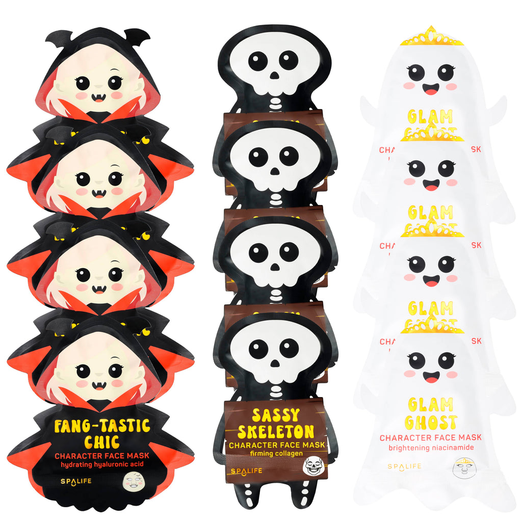 My Spa Life - Halloween Sheet Masks | Vampire, Ghost, Skeleton