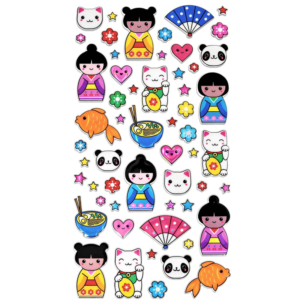 Urban Tokyo Puffy Stickers - Japan Symbols