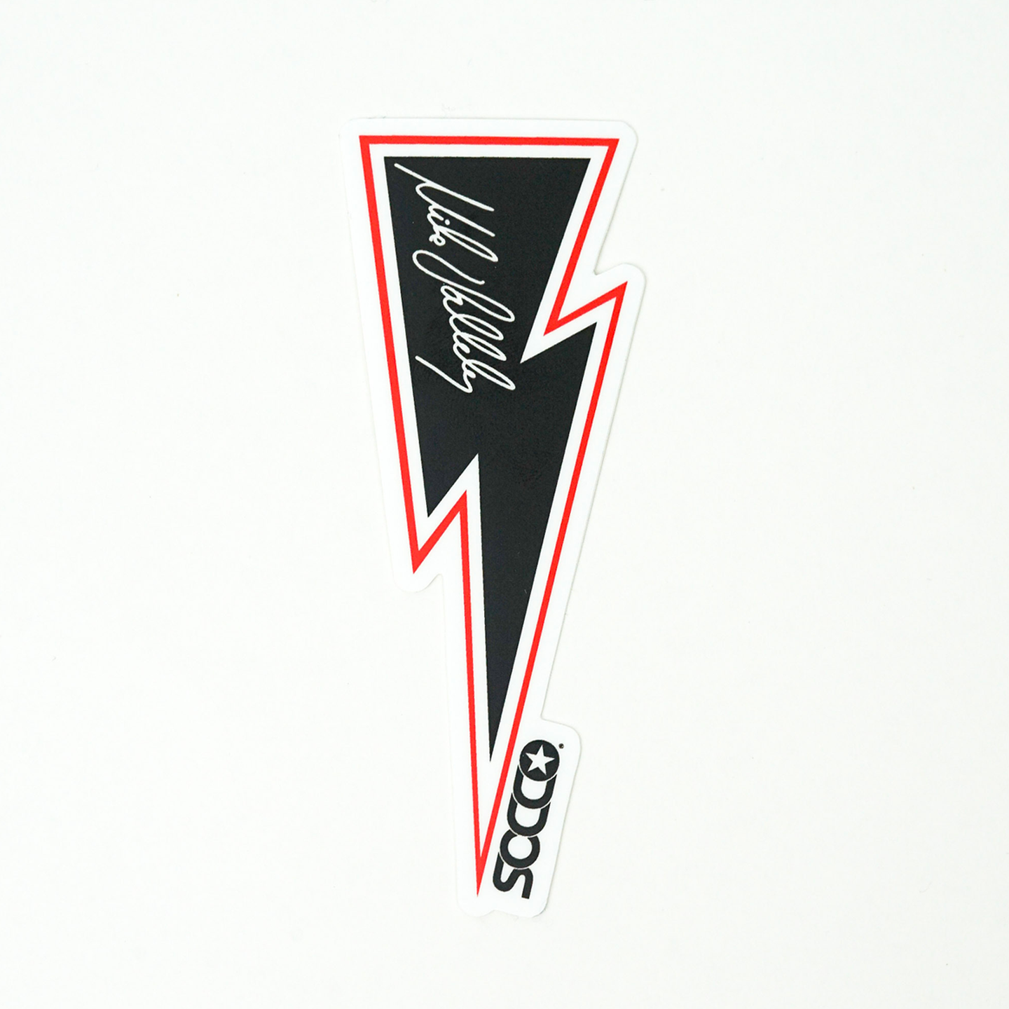 SOCCO Socks - Mike Vallely Lightning Bolt (White)