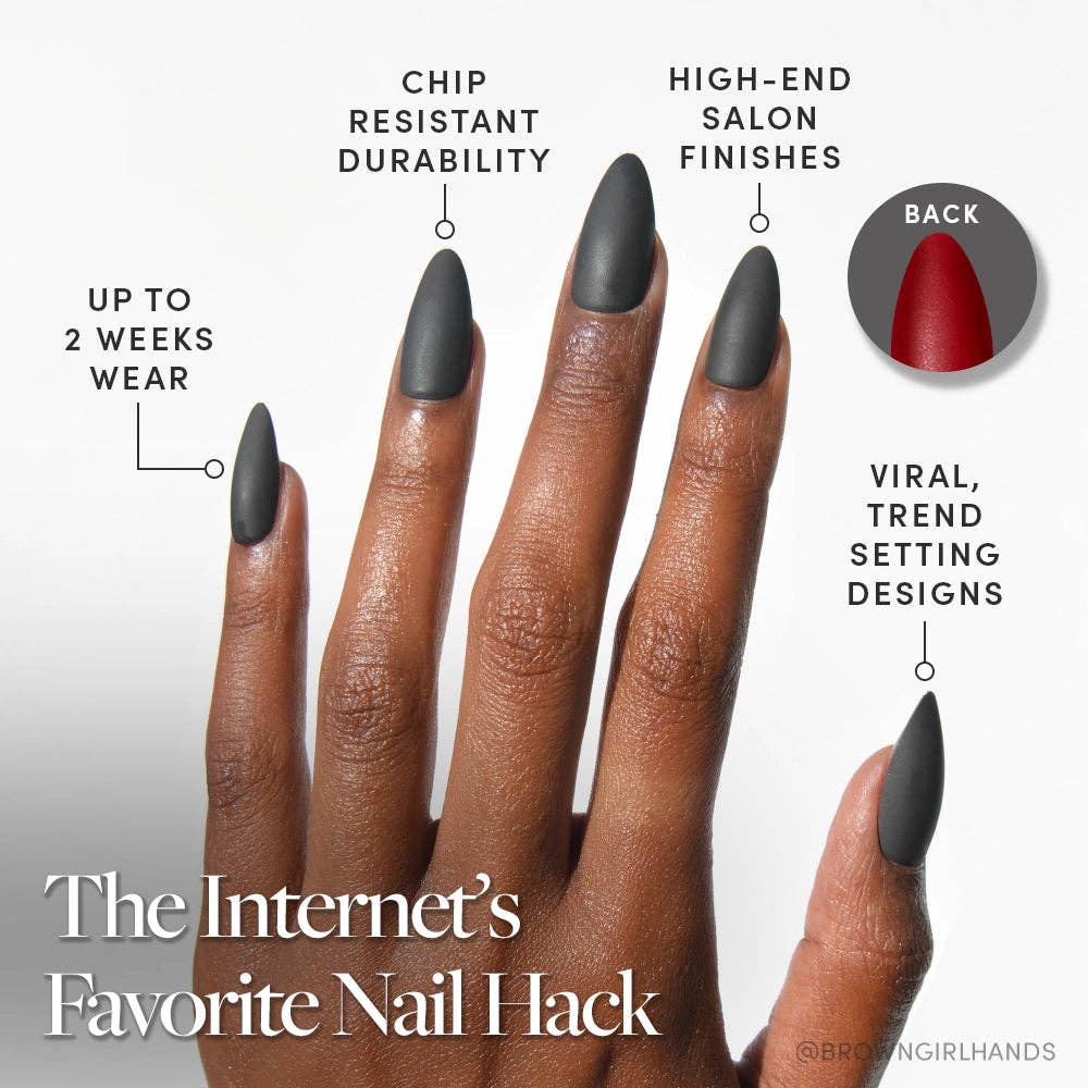 Glamnetic Press On Nails - Red Bottom