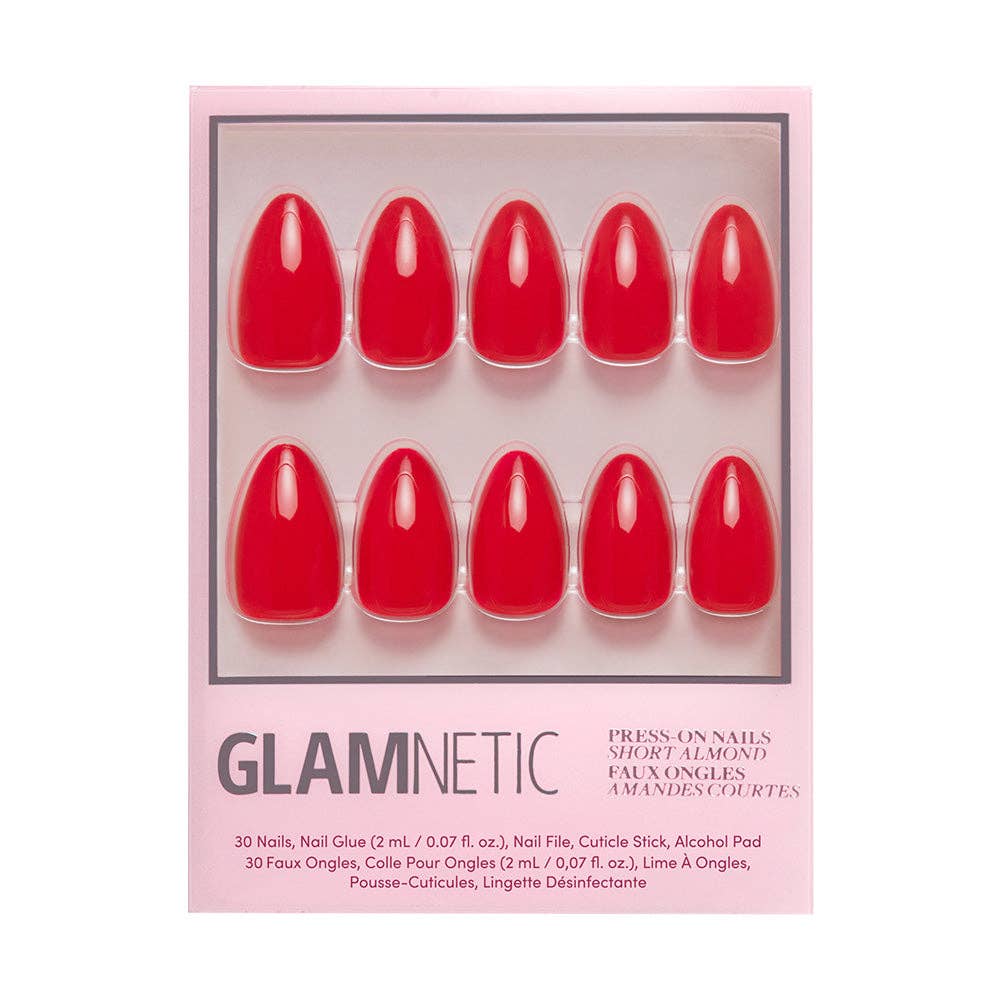 Glamnetic Press On Nails - Fiery Red