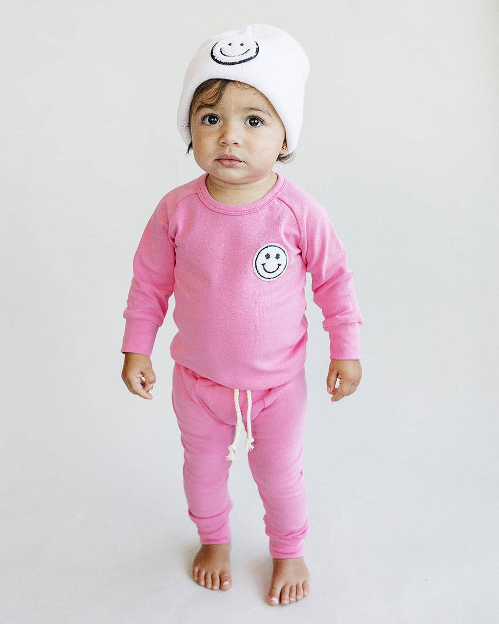 Lucky Panda Kids Lounge Set - Smiley Bubble Gum