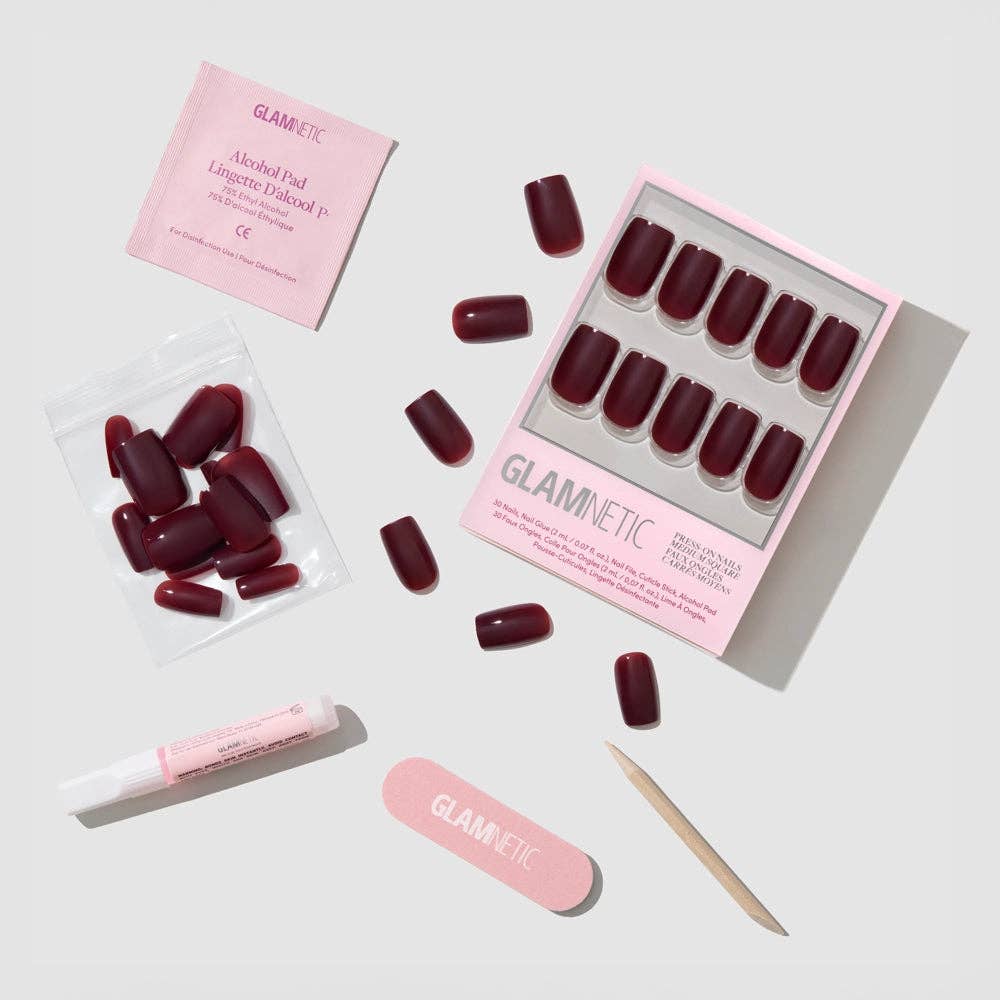 Glamnetic Press On Nails - Cherry Mocha