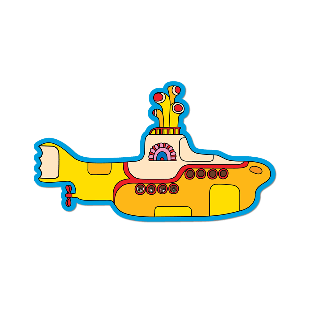 Die-Cut Vinyl Sticker - Yellow Submarine