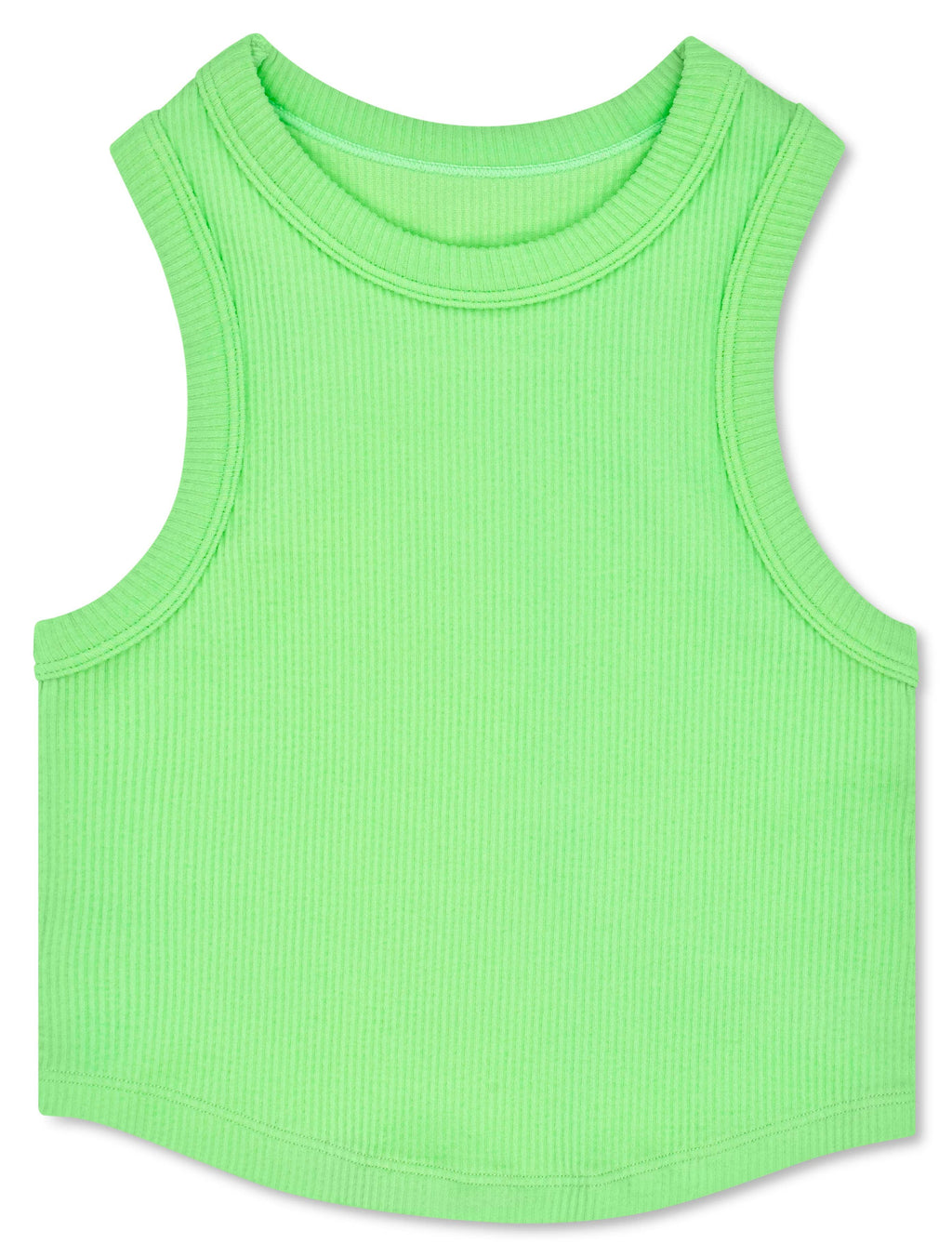 Iscream - Cropped Racer Back Top - Apple Green