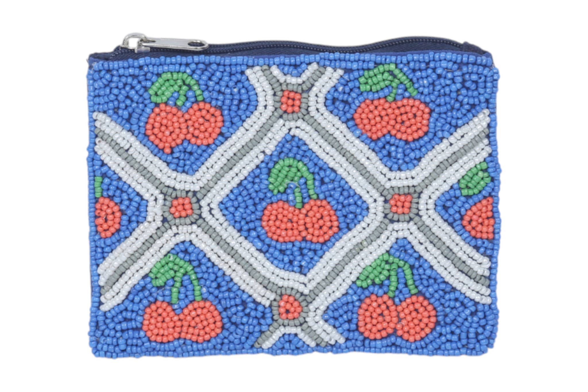 Beaded Coin Purse - Cherries