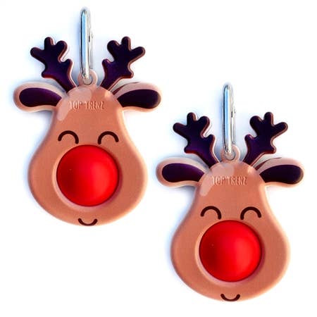 Top Trenz Inc - OMG Mega Pop - Christmas Reindeer Keychain