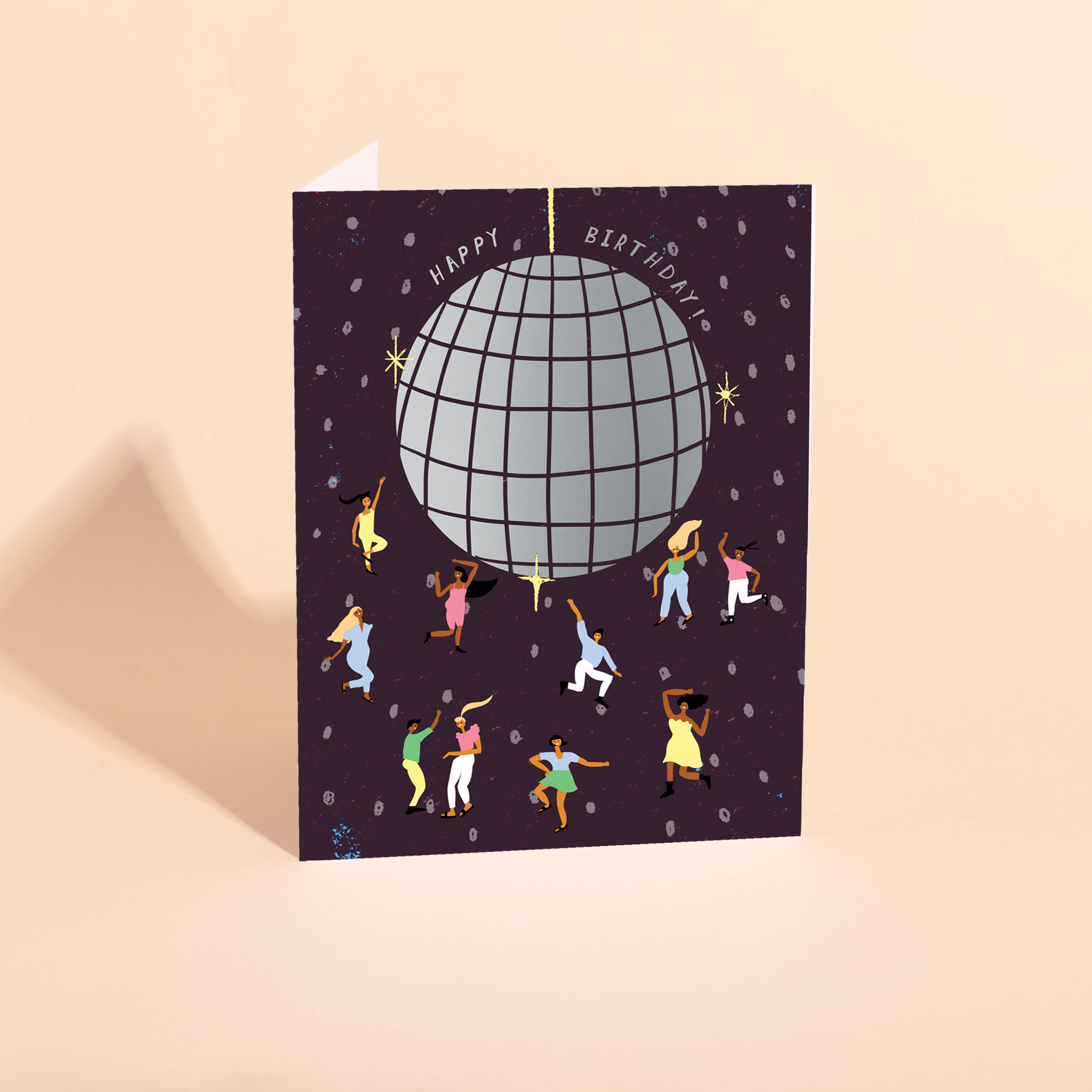 Carolyn Suzuki Birthday Card - Disco Ball