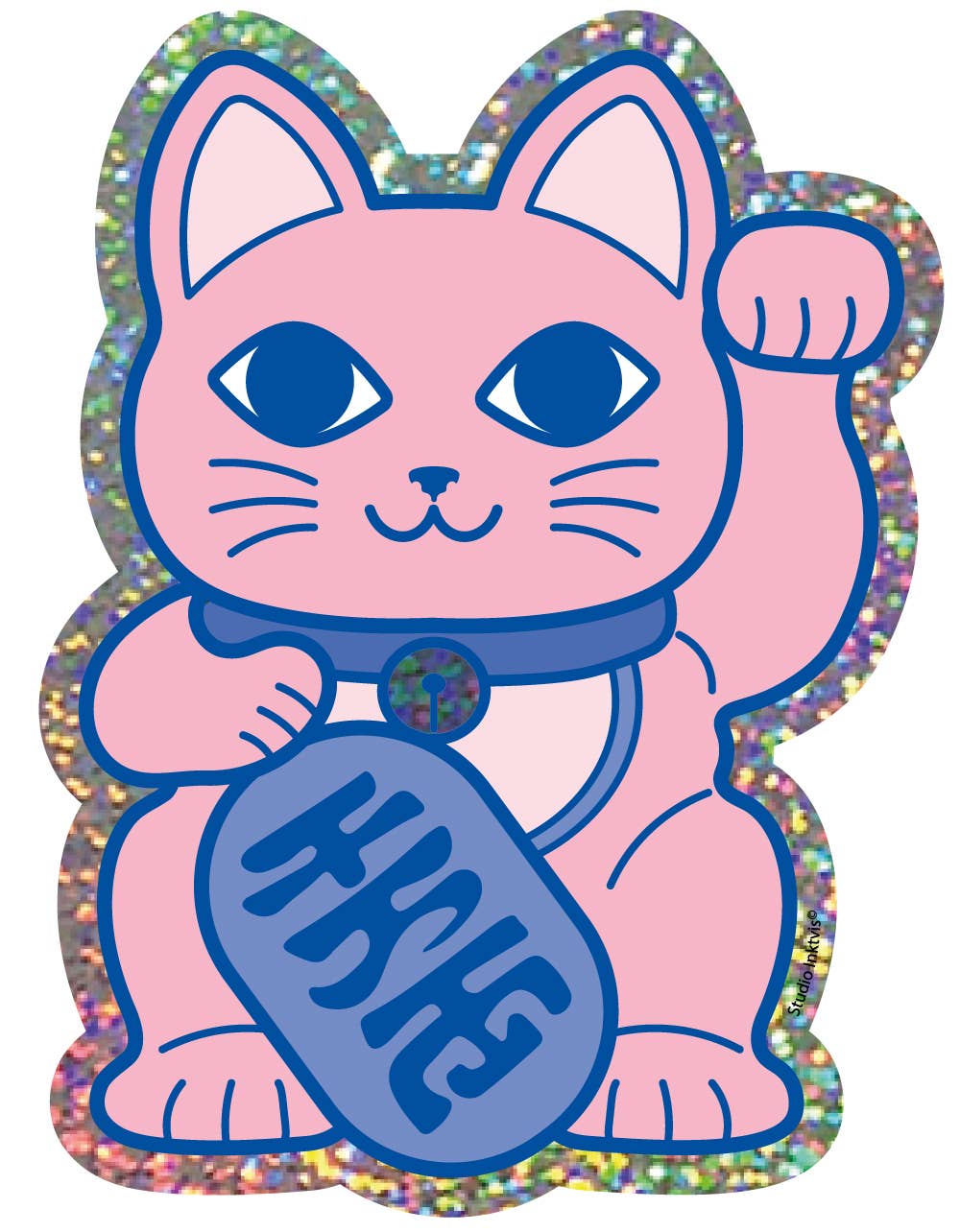 Studio Inktvis - Maneki Neko Lucky Cat Sticker