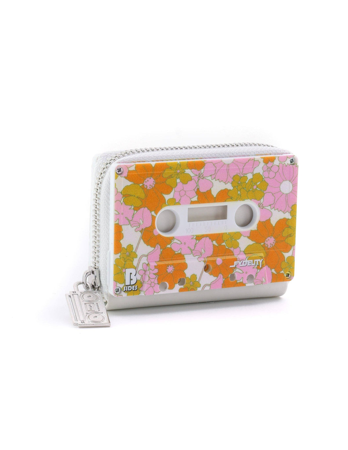 Fydelity - Retro Cassette Wallet (Pink Red Floral)