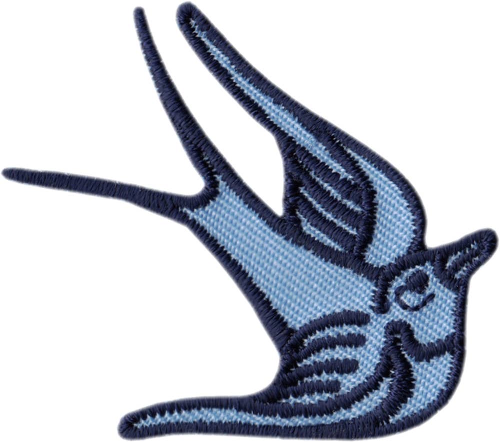 Square Deal Patch - Blue Sparrow