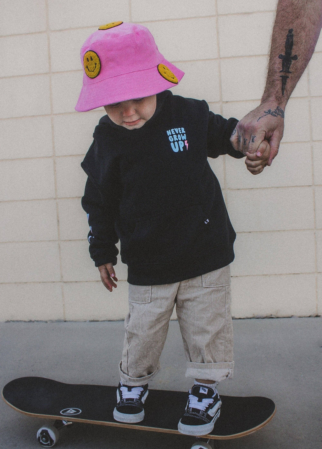 Little Trouble - Smiley Bucket Hat (Pink)