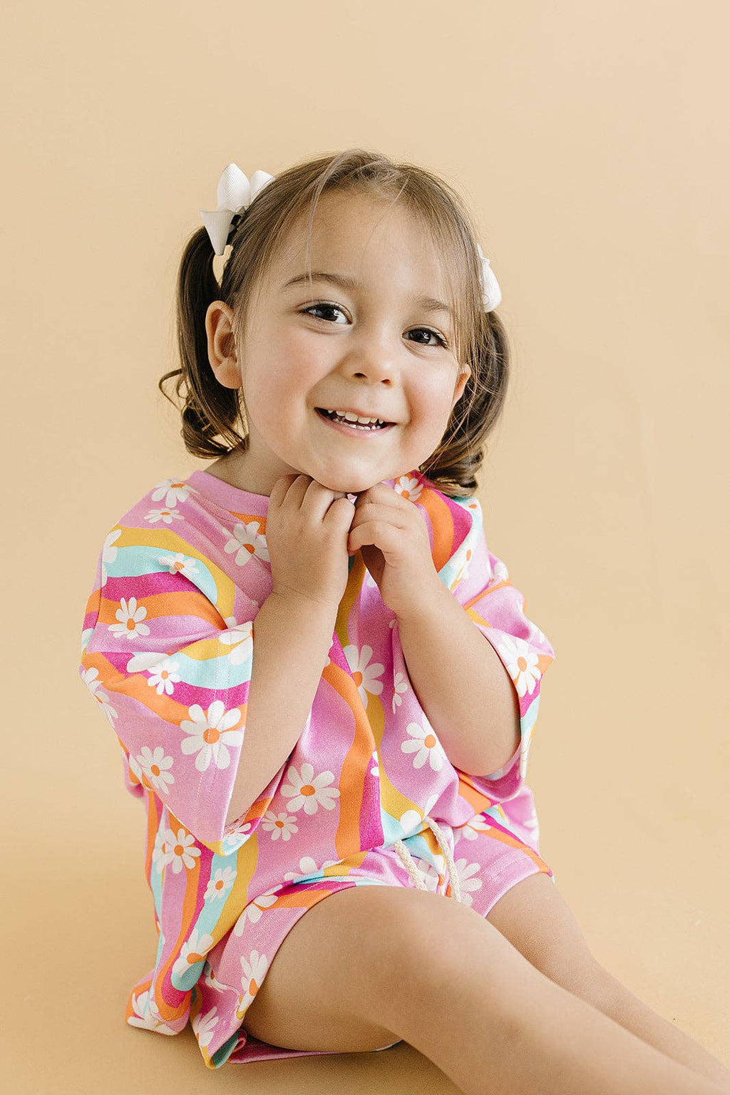 Lucky Panda Kids Shorts Set - Groovy Daisy