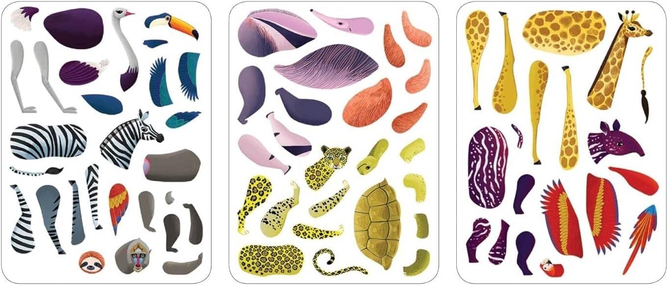 Chronicle Books - Wild Mix-Up Magnetic Build-It