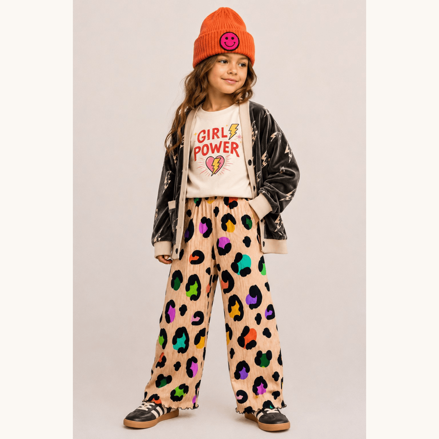 Best Day Ever Kids - Thunderbolt Retro Velvet Cardigan