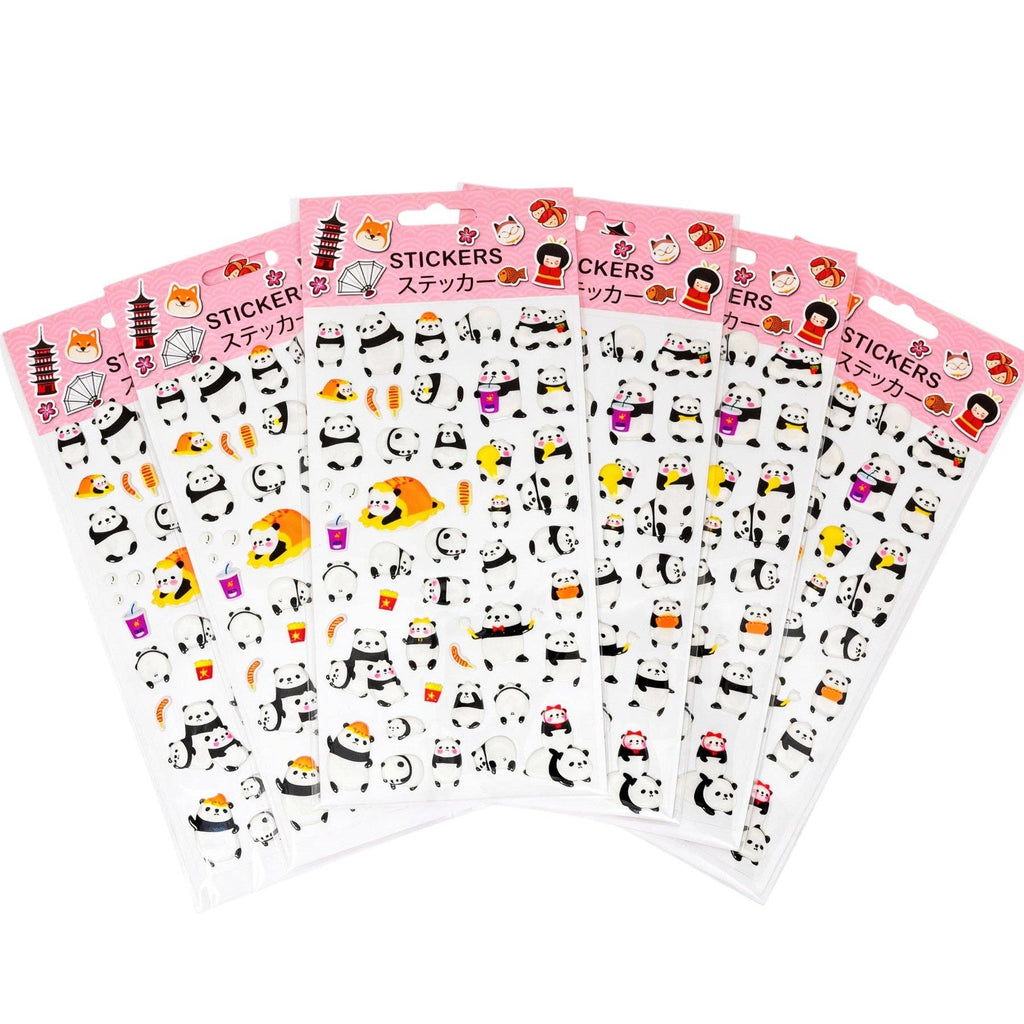 Urban Tokyo Puffy Stickers - Playful Panda