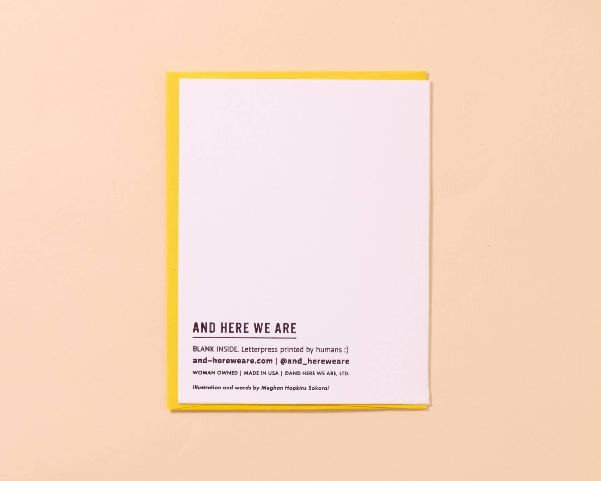 And Here We Are Greeting Card - Oh Baby Baby
