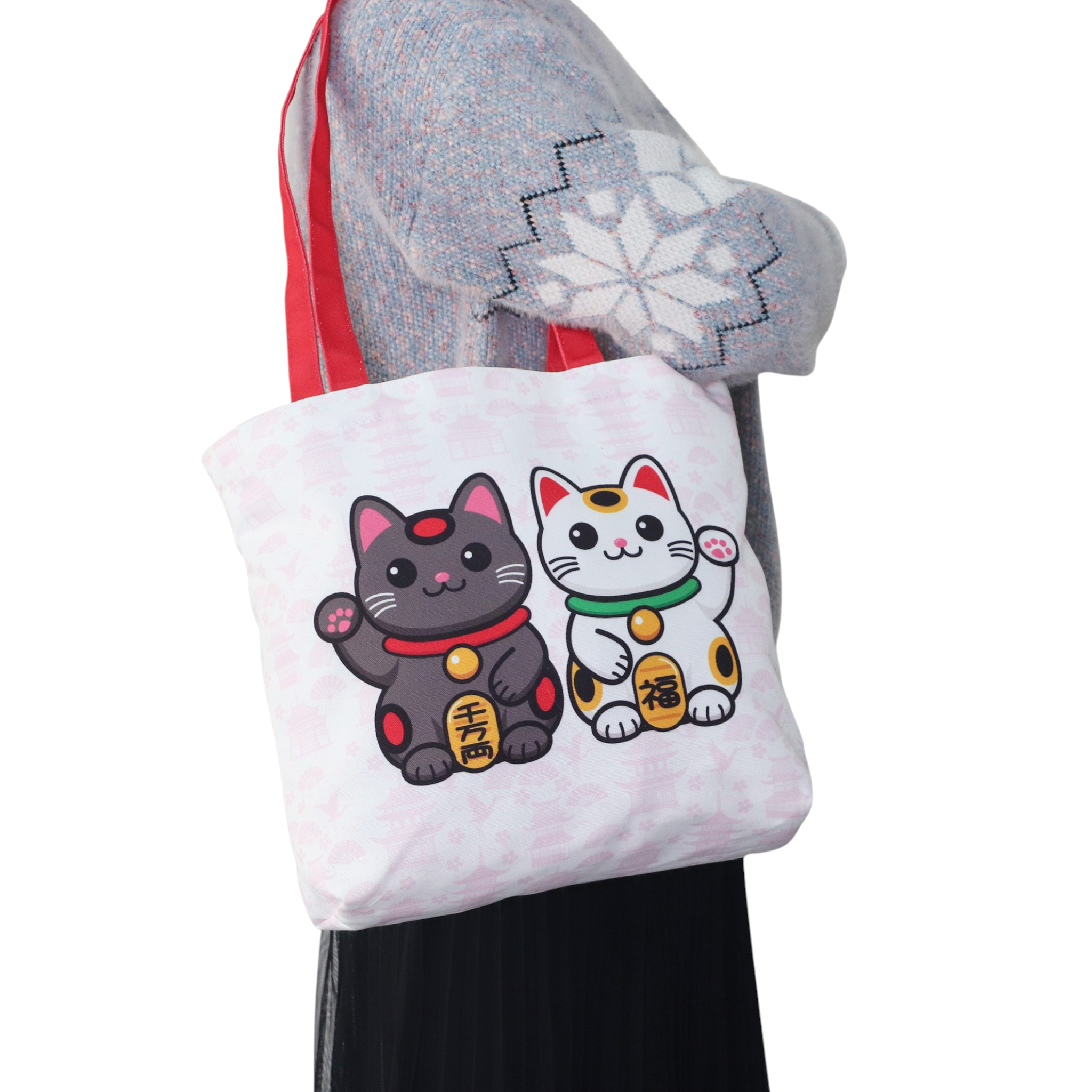 Urban Tokyo Tote Bag Lucky Cats