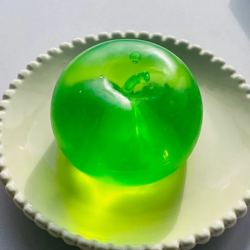 Clear Green Apple Squishy Stress Toy