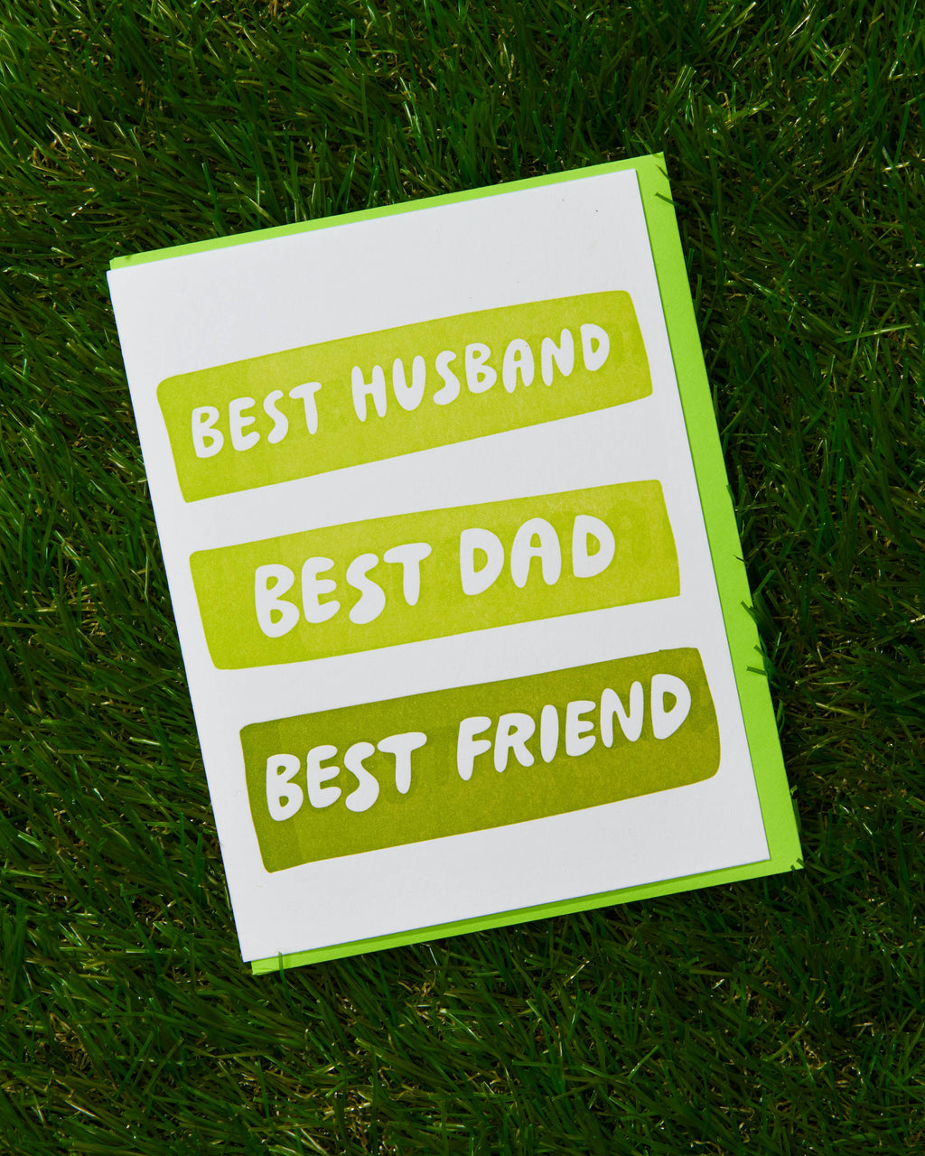 And Here We Are Greeting Card - Best Husband/Dad/Friend