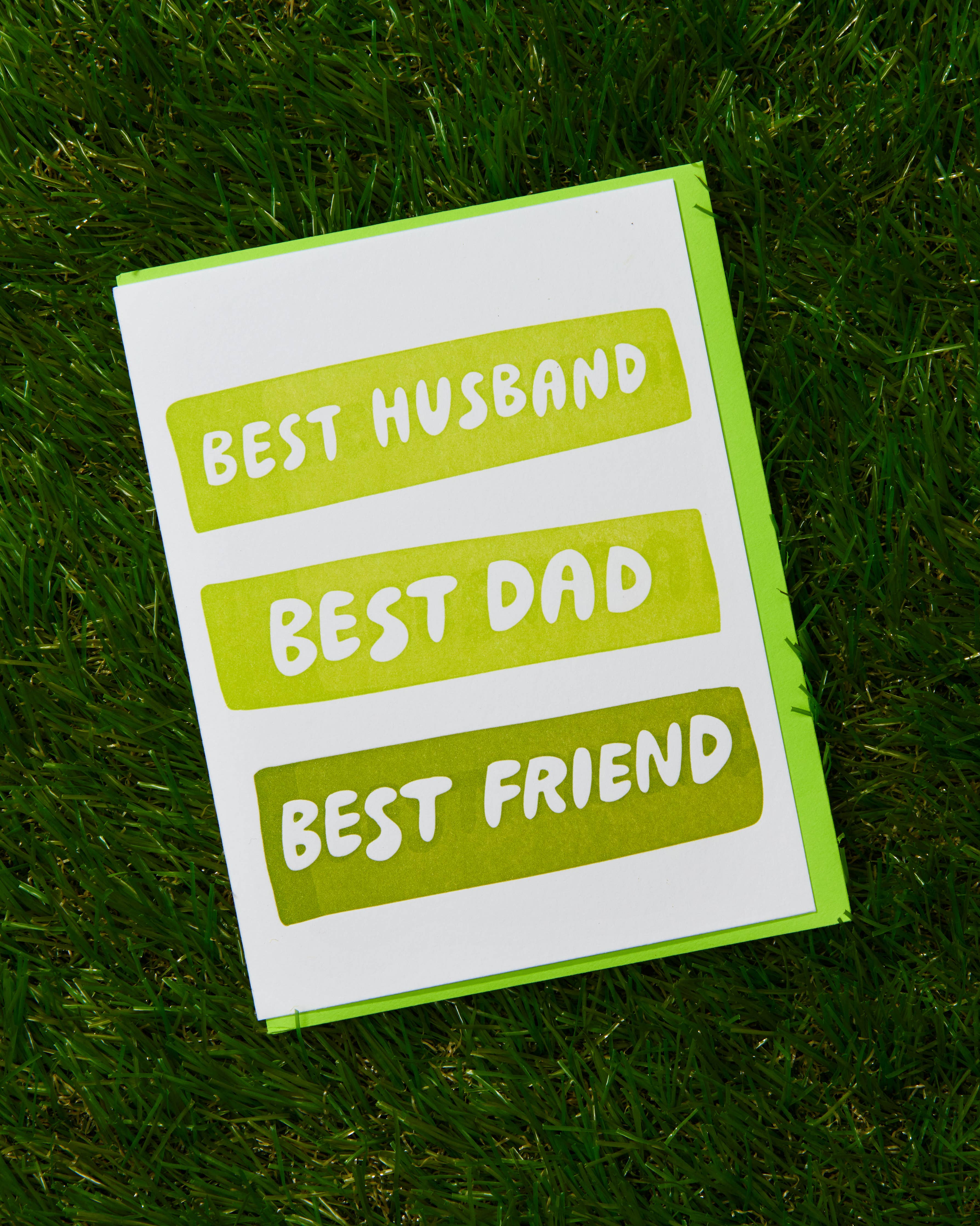 And Here We Are Greeting Card - Best Husband/Dad/Friend