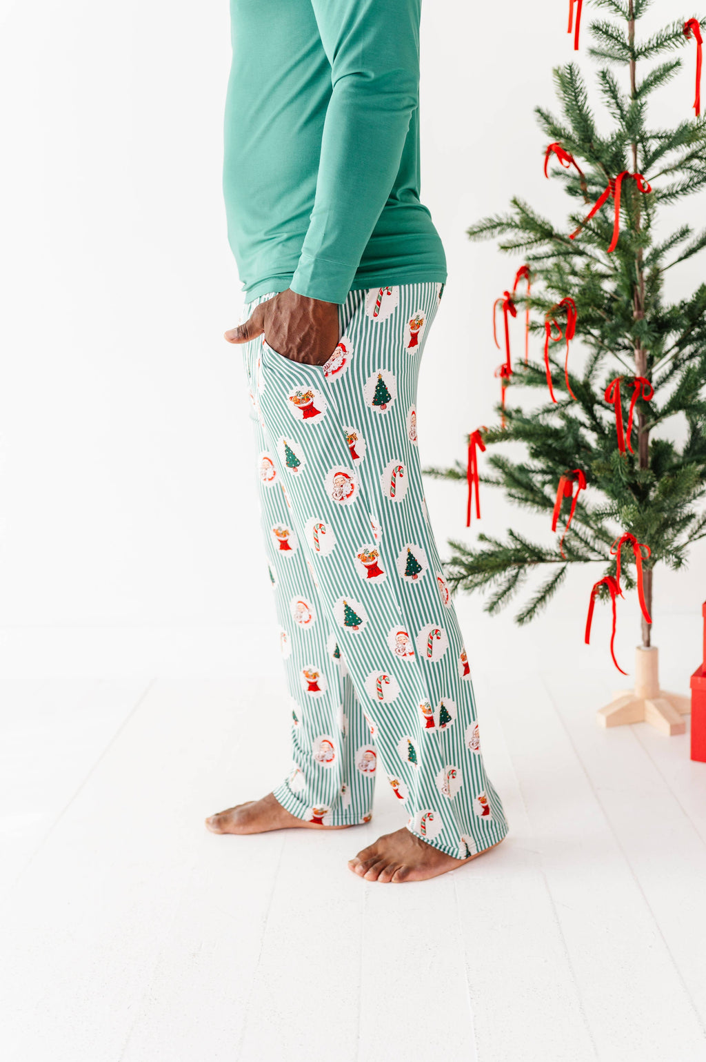 Kiki + Lulu Mens Lounge Set- Christmas Classic Stripe