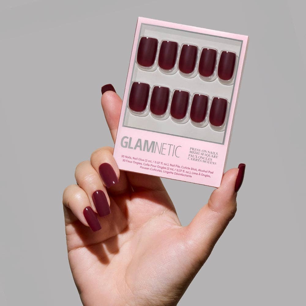 Glamnetic Press On Nails - Cherry Mocha
