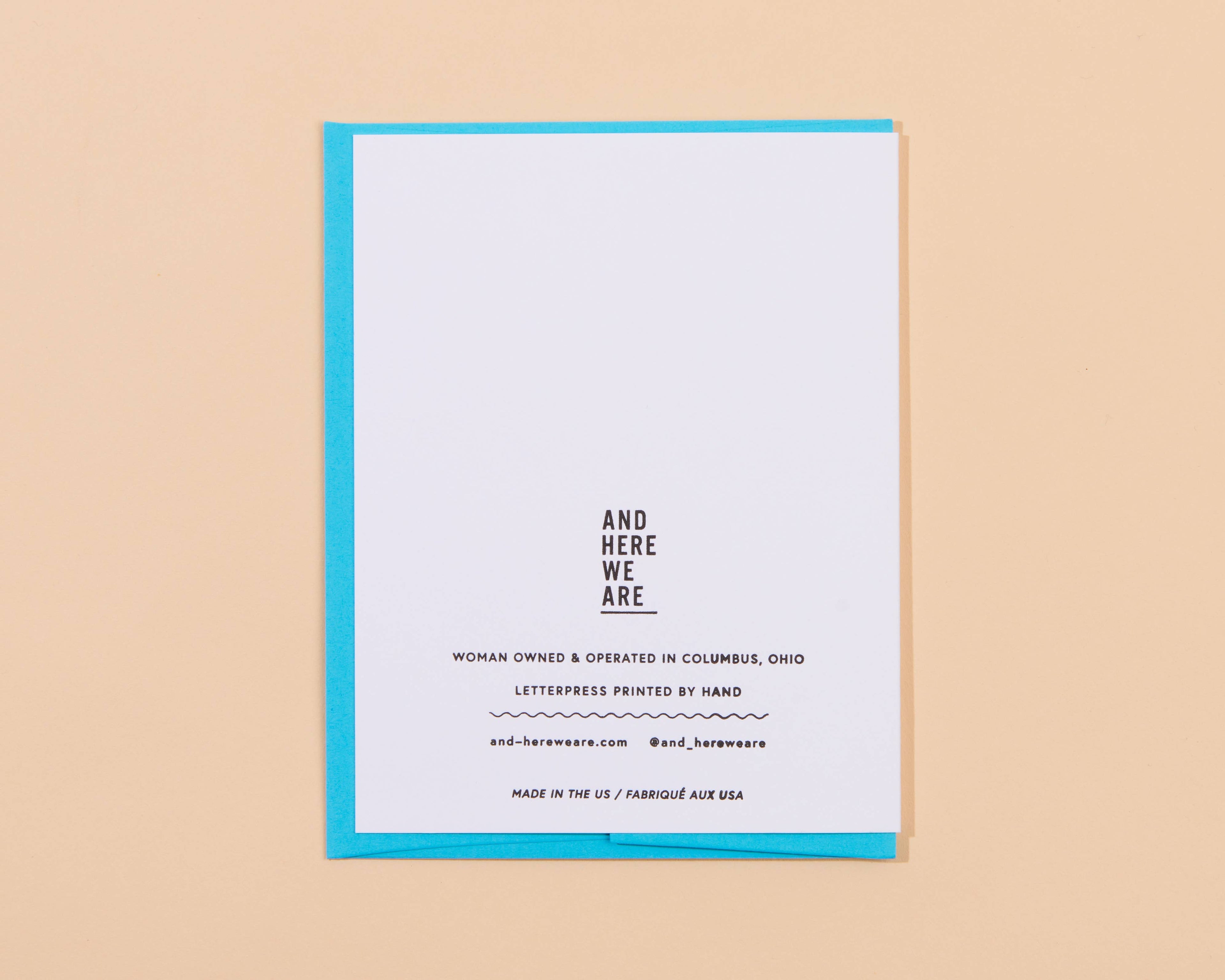 And Here We Are Greeting Card  - Smiley Thanks