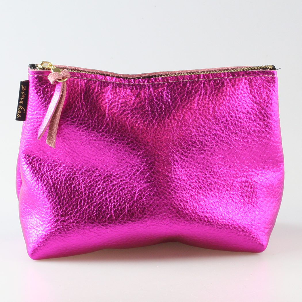 Zina Kao - The Metallic Makeup Clutch: Fuschia