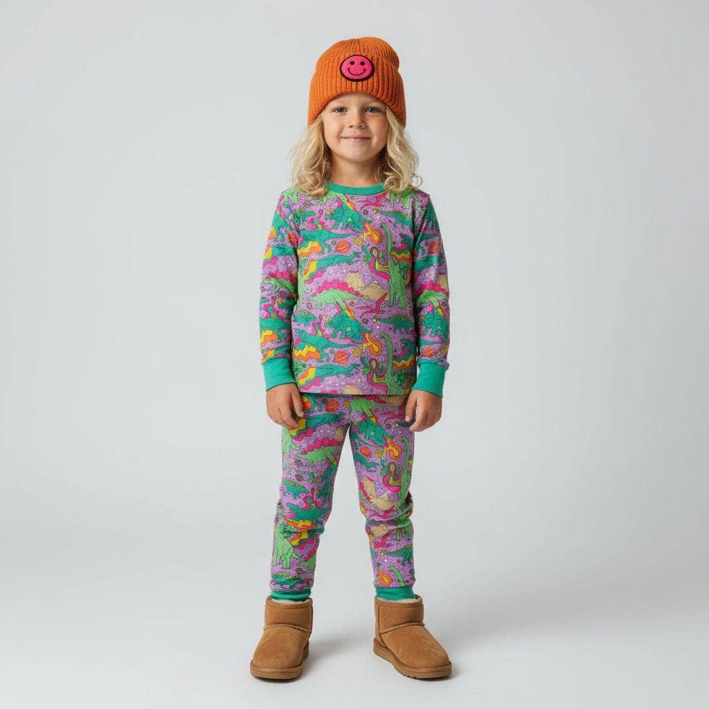 Best Day Ever Kids - Groovy Saurus PJ Set
