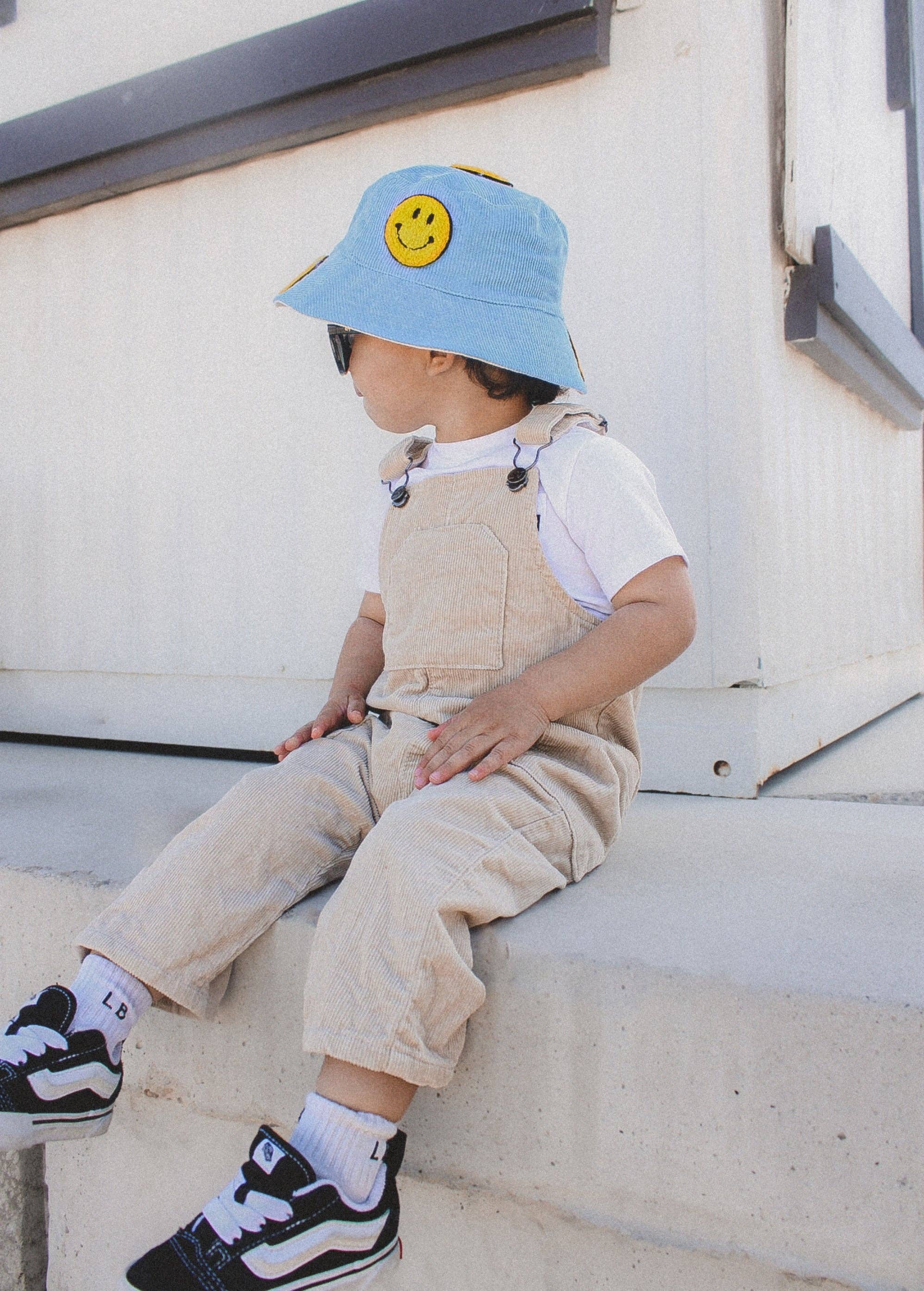 Little Trouble - Smiley Bucket Hat - Blue