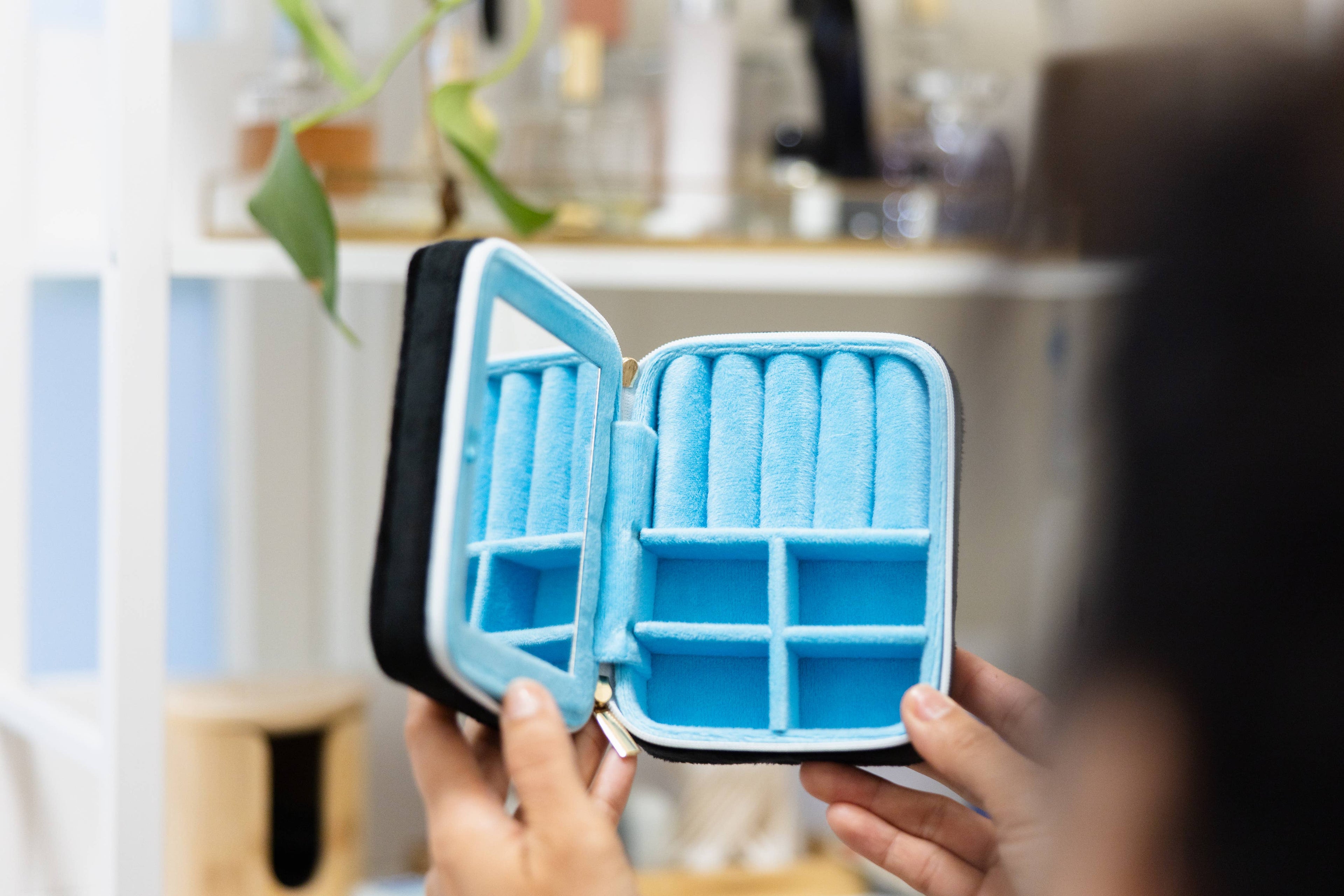 Living Royal Velvet Jewelry Zip Case - Composition Book