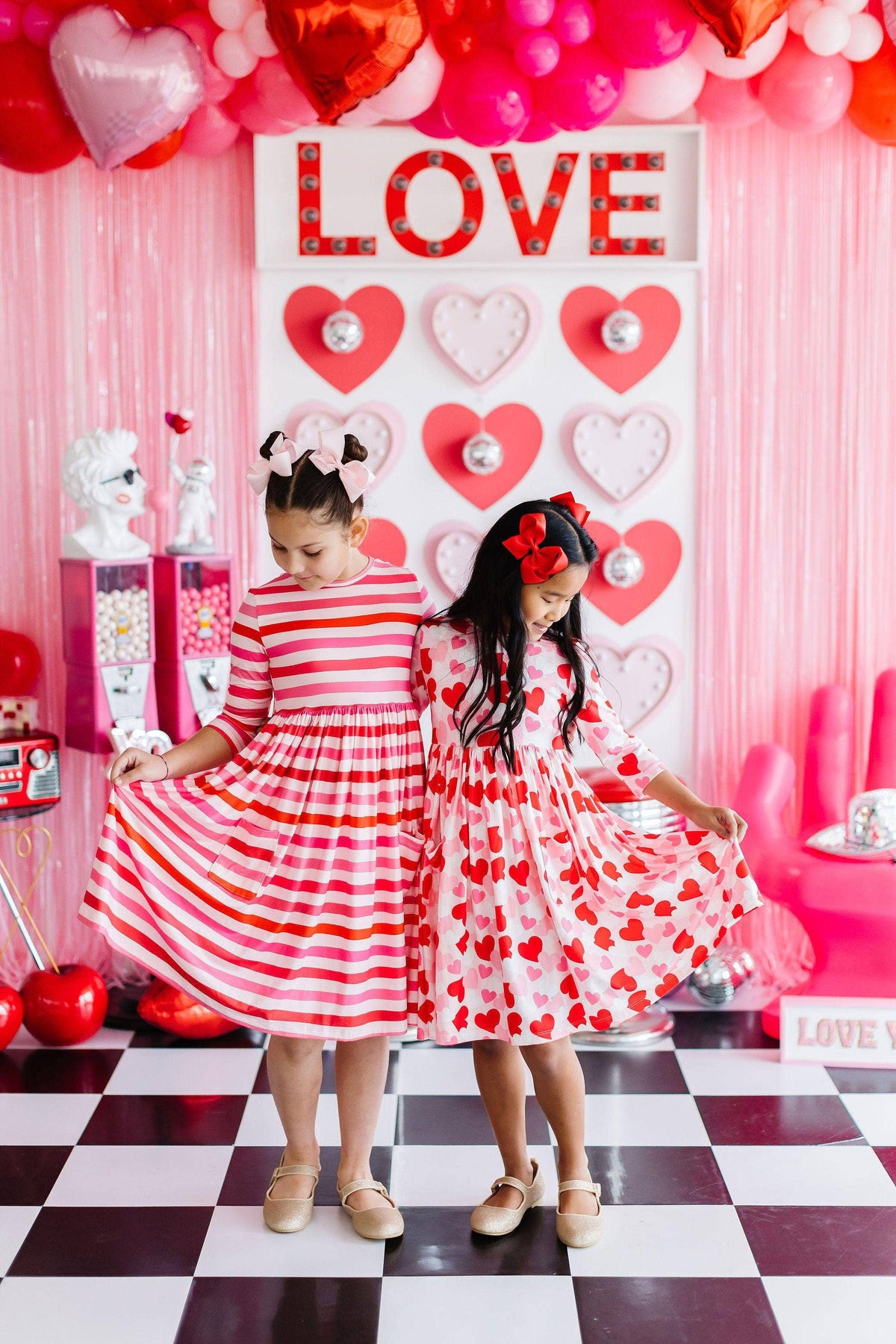 Mila & Rose 3/4 Sleeve Pocket Twirl Dress - All You Need is Love