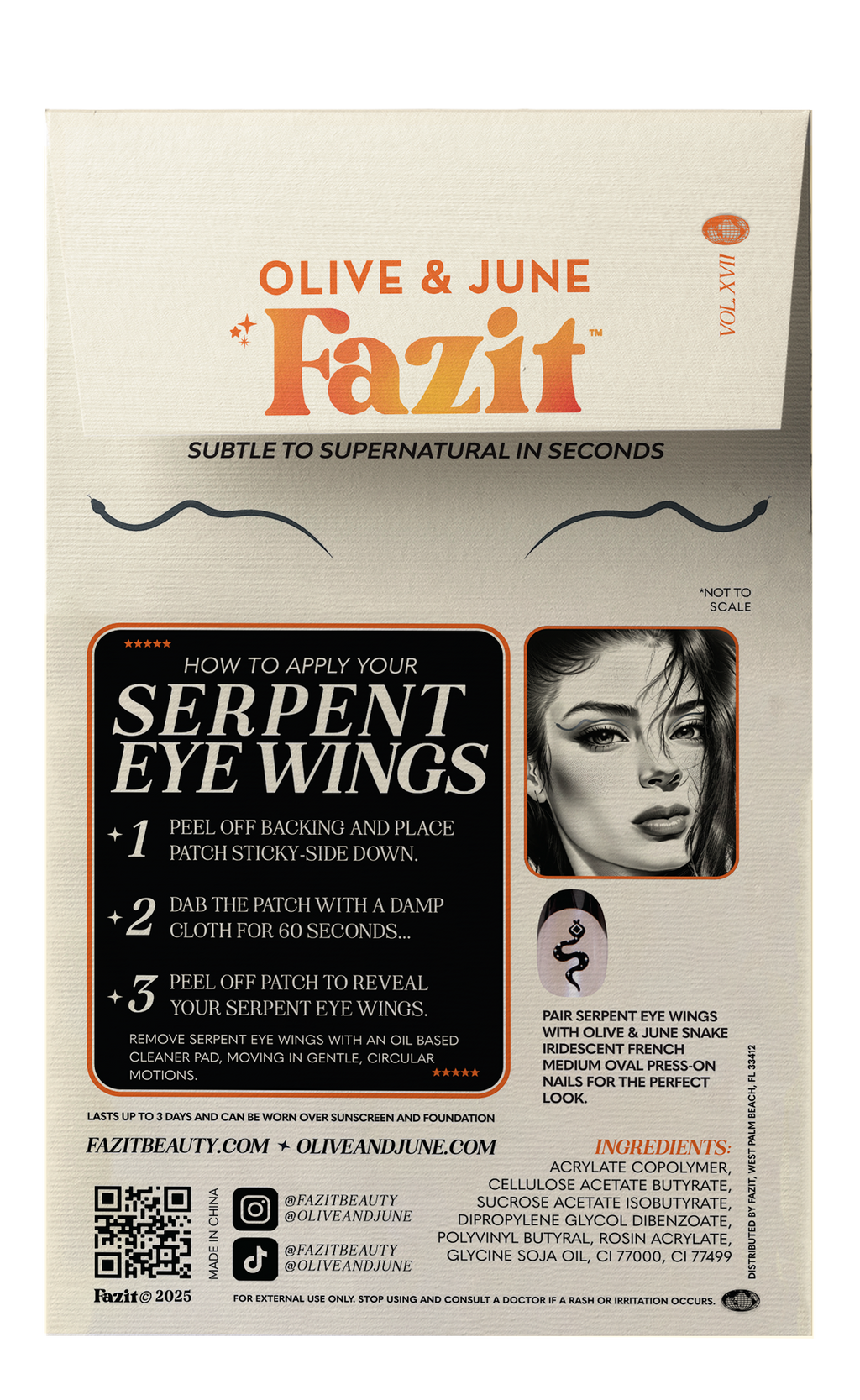 Fazit - Serpent Eye Wings  Makeup Patches