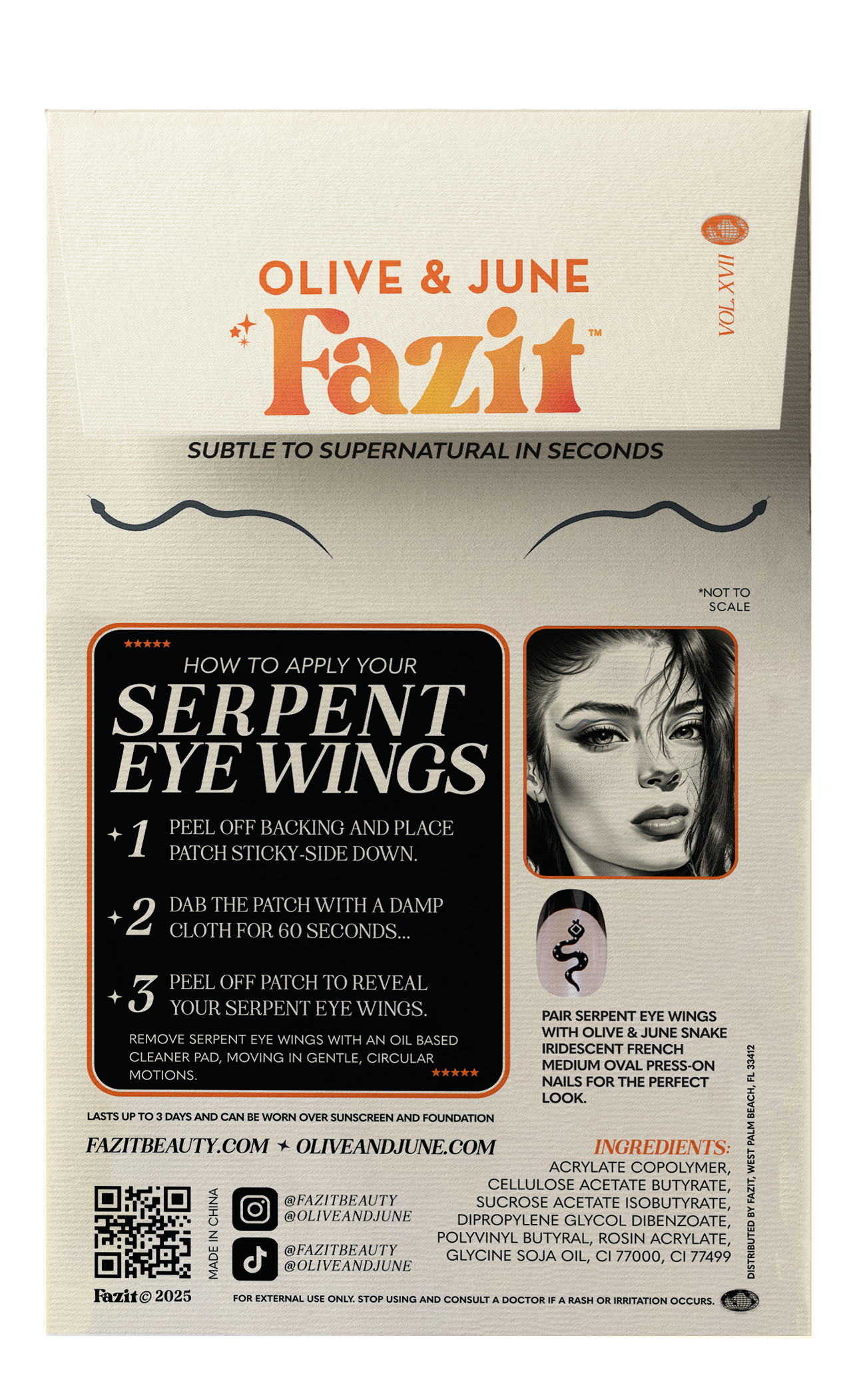 Fazit - Serpent Eye Wings  Makeup Patches