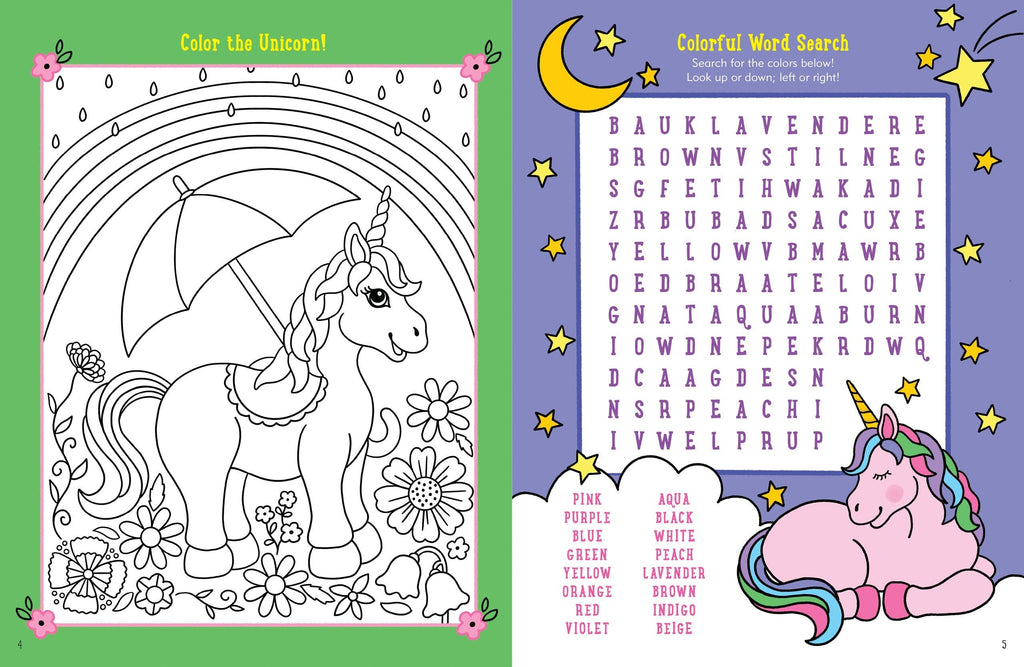 Unicorns Activity Book