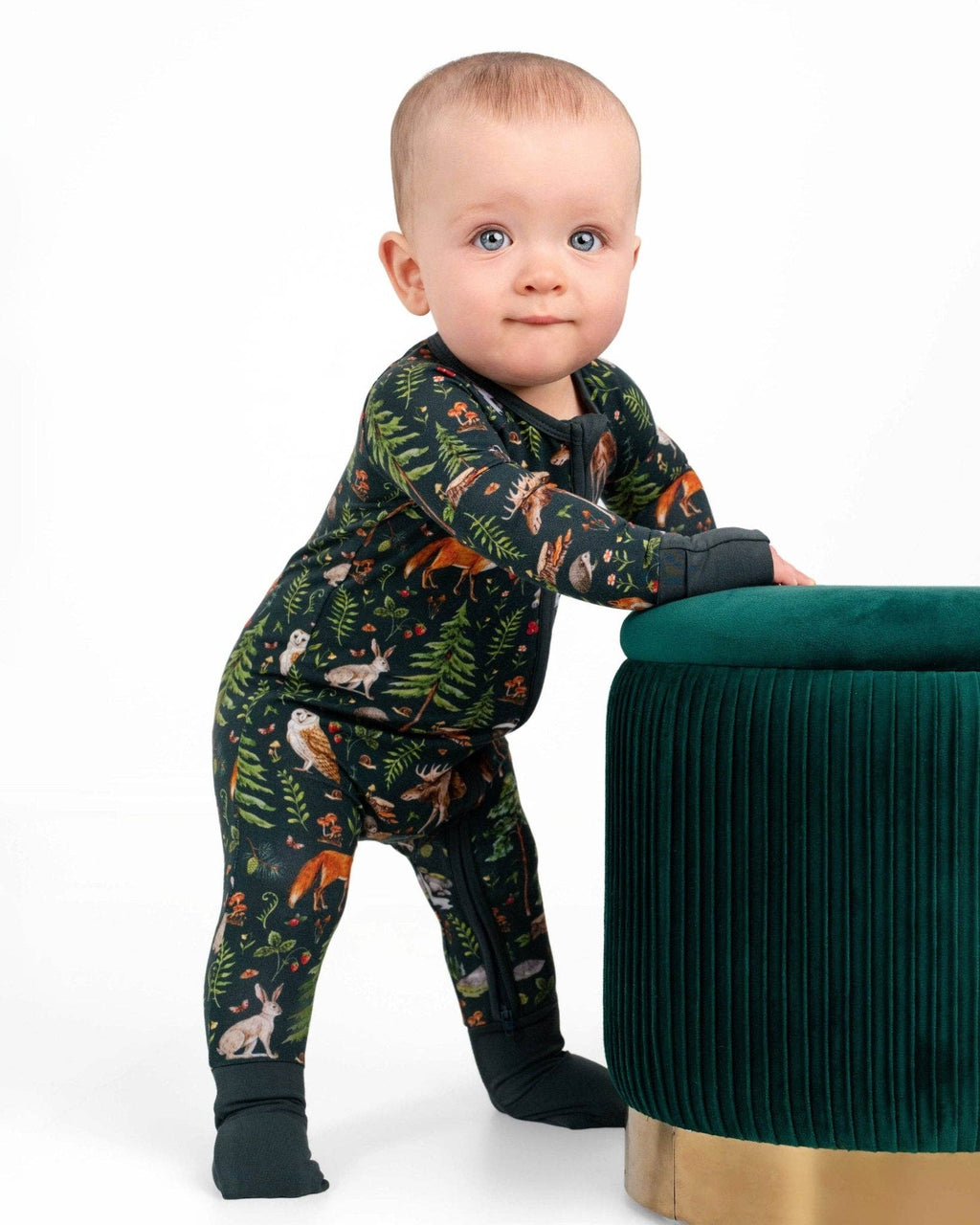 Jammie Session Bamboo Romper - Wood You Be My Friend