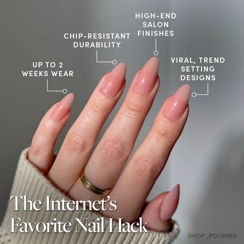 Glamnetic Press On Nails - Sheer Pink
