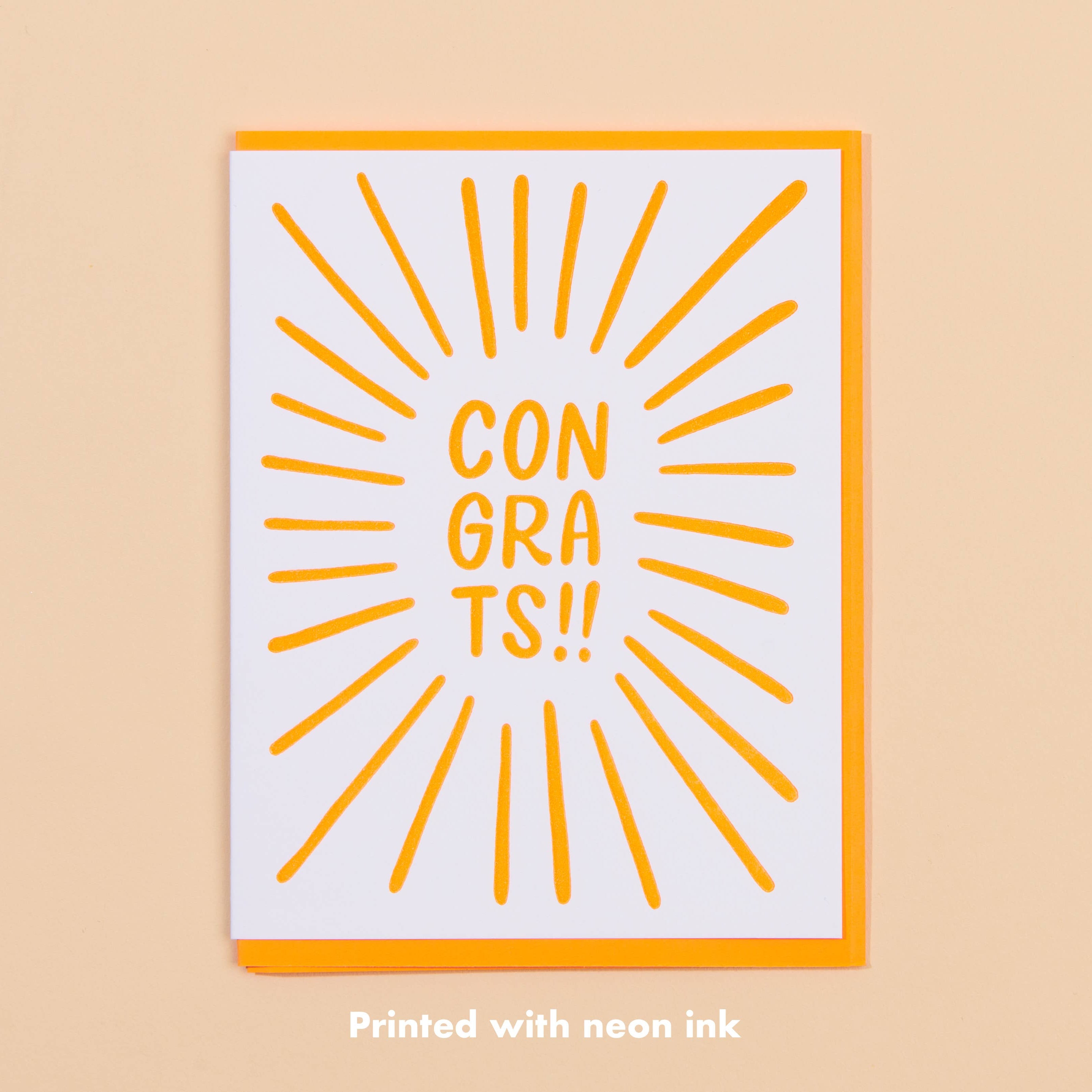And Here We Are Greeting Card - Congrats