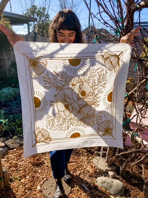 Pen+Pine - Poppy Sunrise Bandana