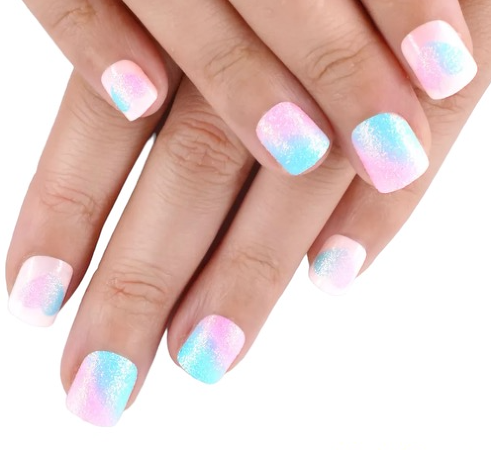 Polish Me Silly Press On Nails - Ombre Hearts
