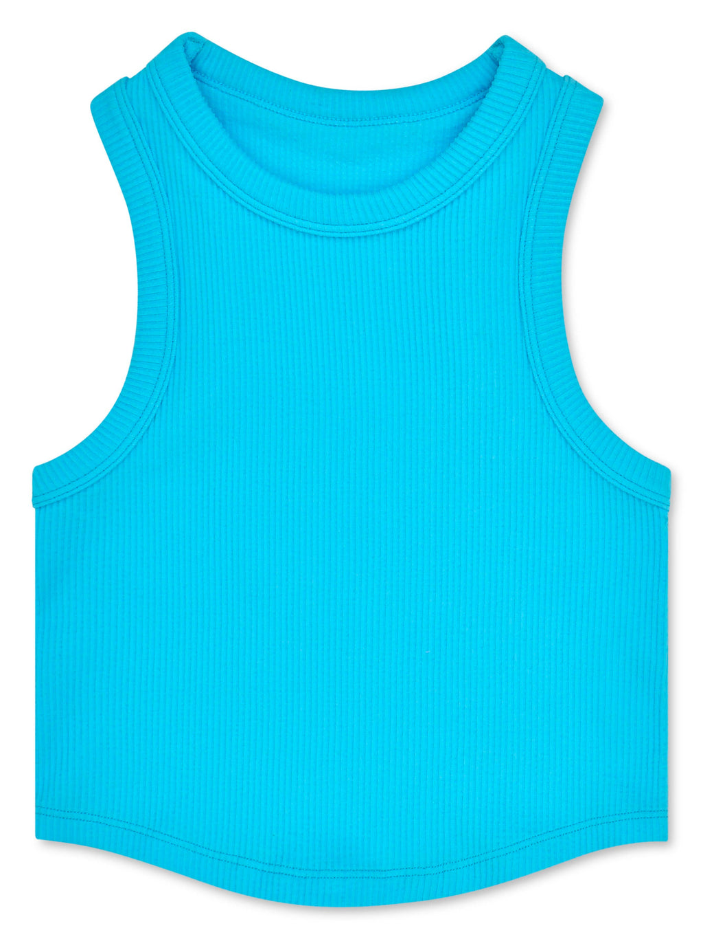 Iscream - Cropped Racer Back Top - Turquoise