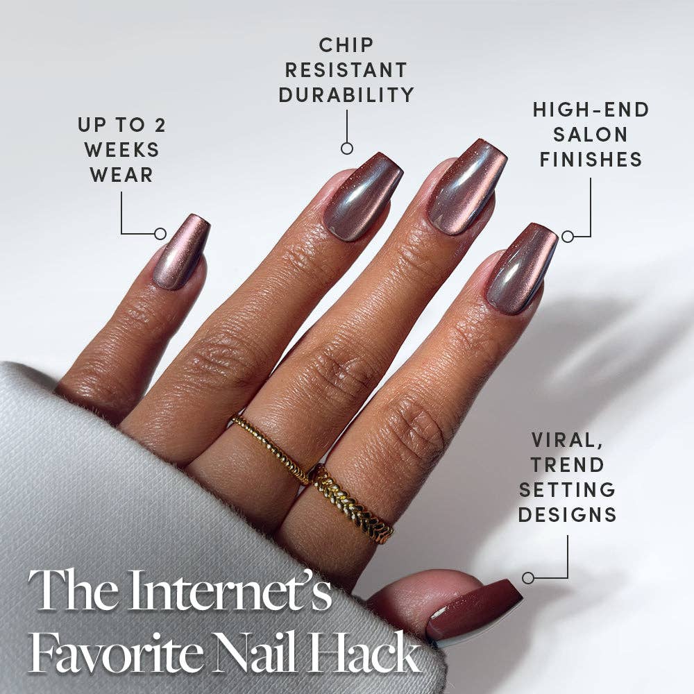 Glamnetic Press On Nails - Espresso Glow