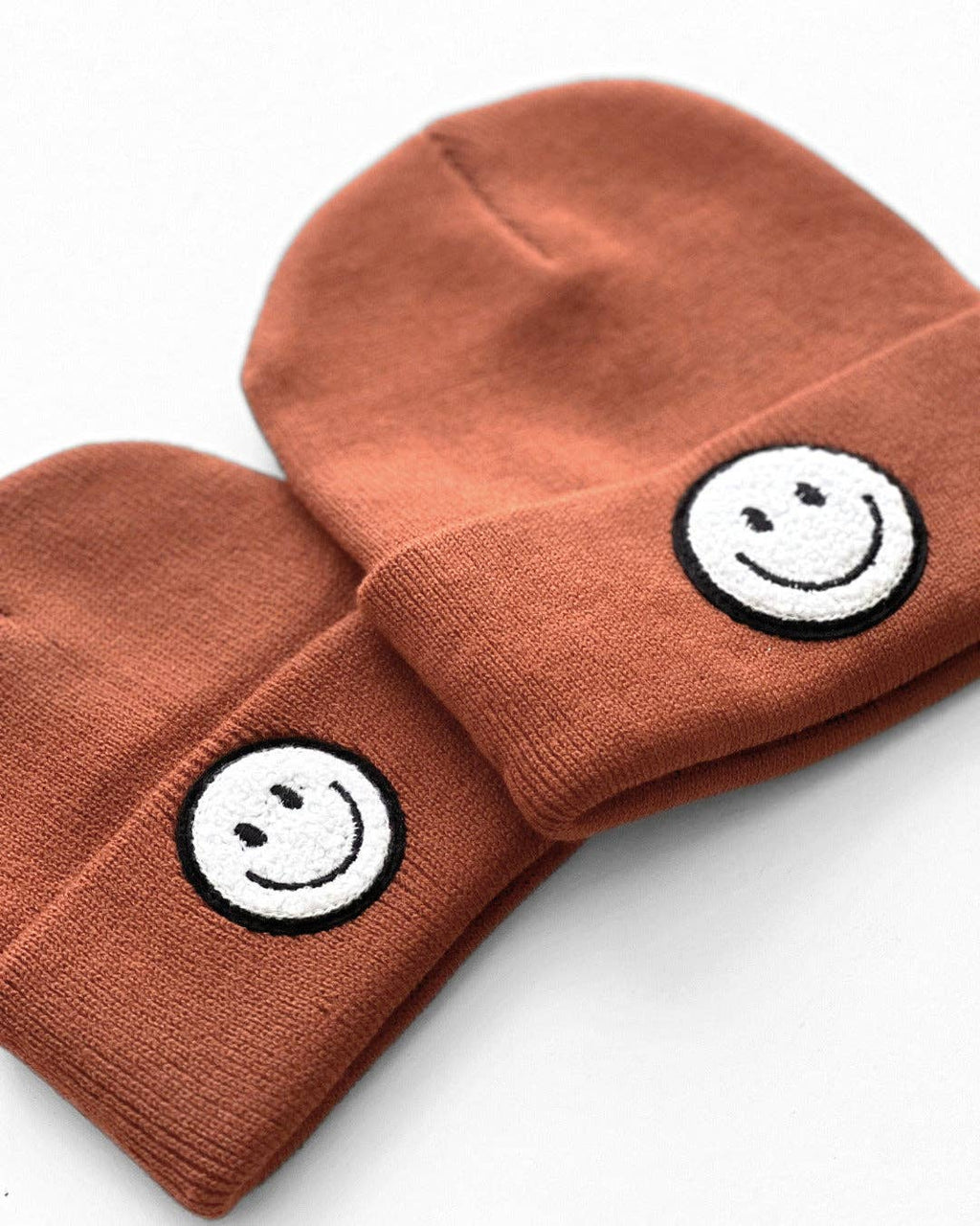 Lucky Panda Kids Smiley Beanie - Rust