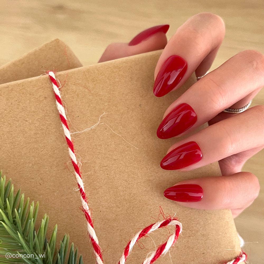 Glamnetic Press On Nails - Classic Red