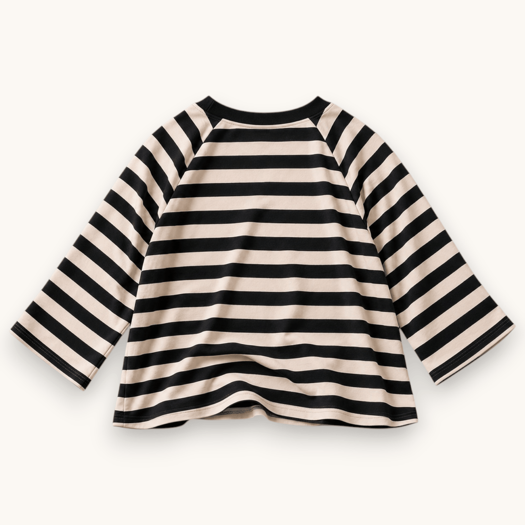 Best Day Ever Kids - Paris Stripe Raglan Tee