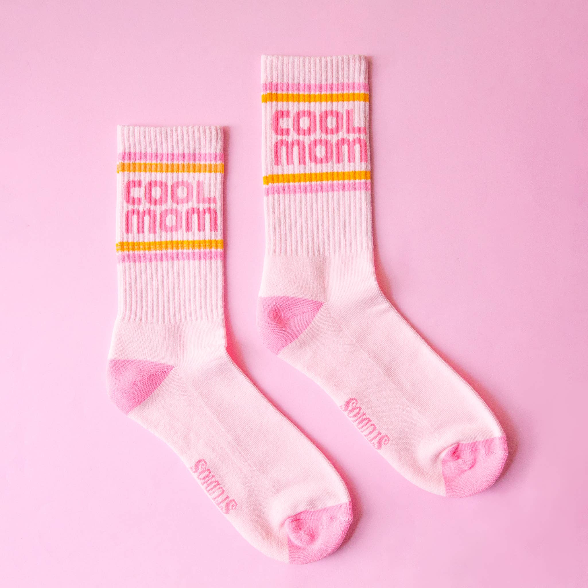 Sunshine Studios Ribbed Crew Socks - Cool Mom