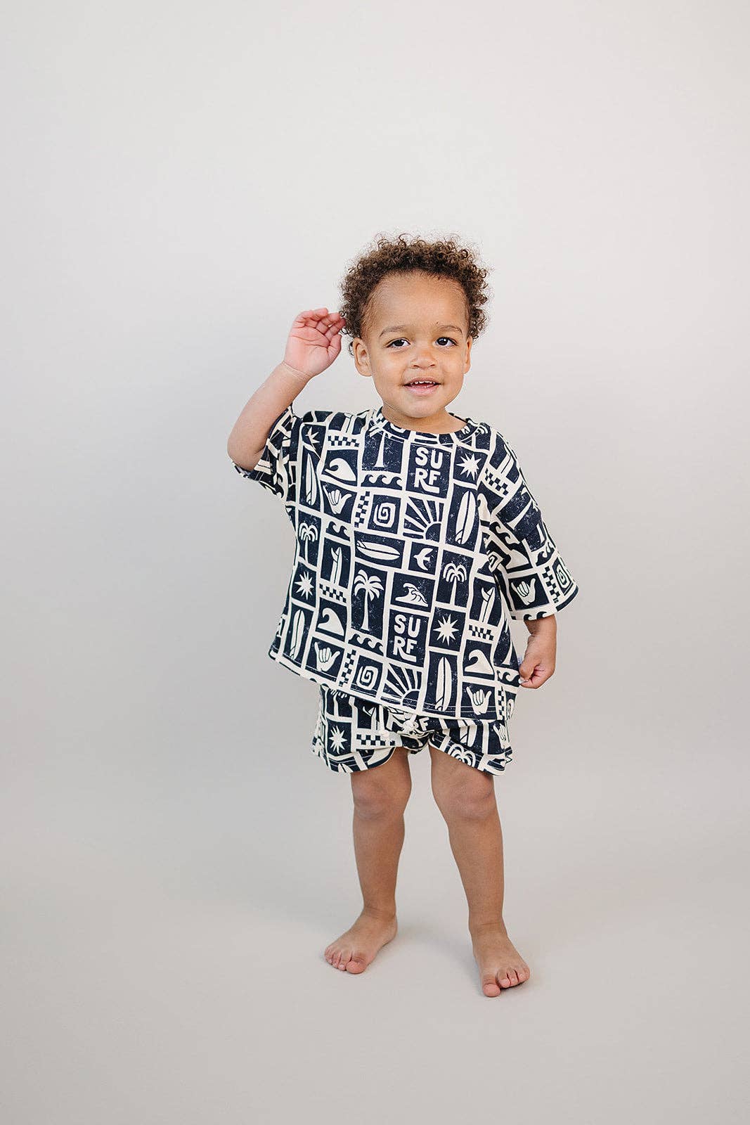 Lucky Panda Kids Shorts Set - Coastal Club