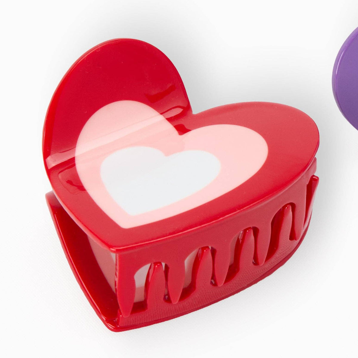 Mila & Rose - Heart Claw Clip (Red)