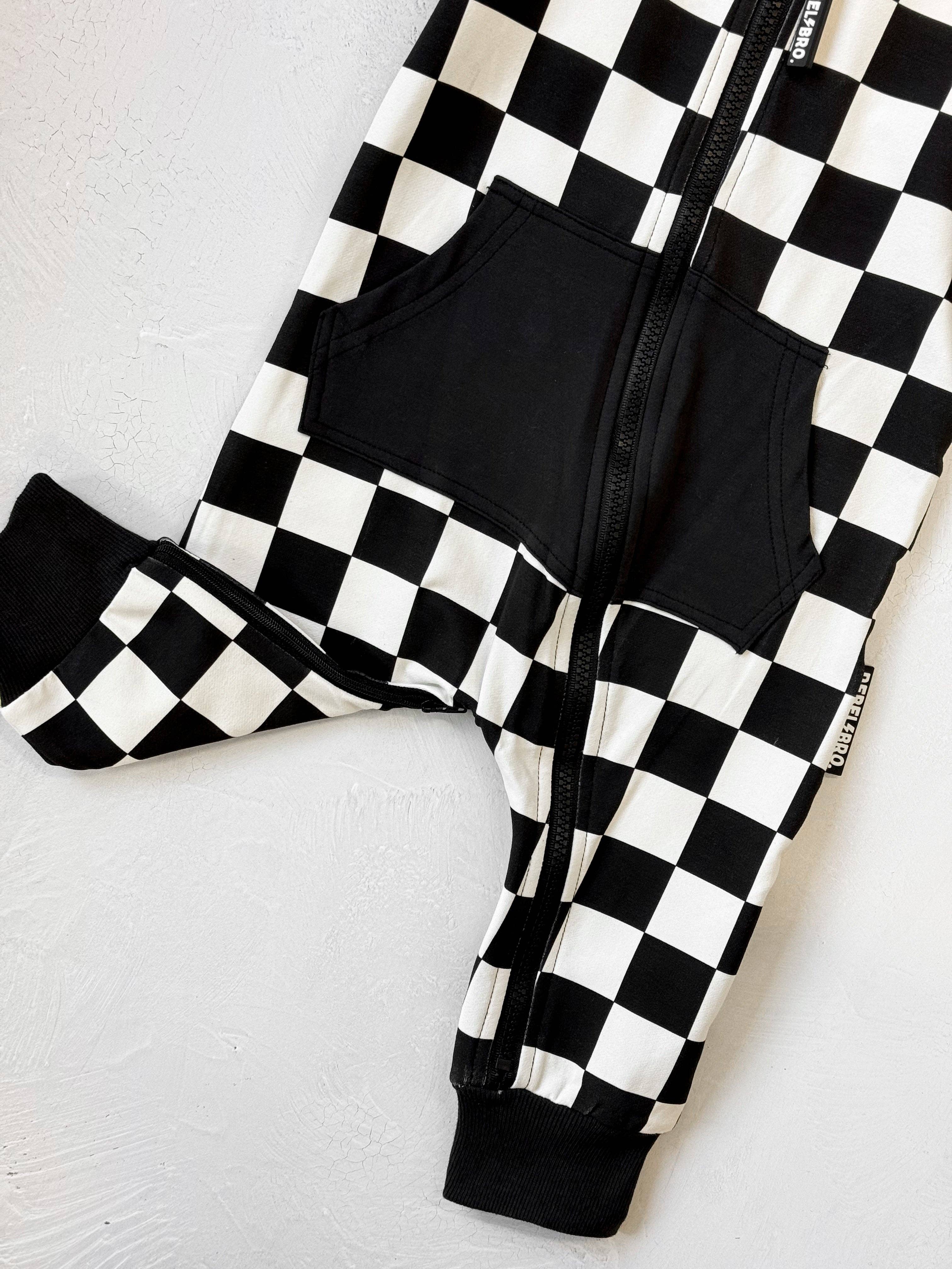 Rebel Bro Hooded Rebel Short Sleeve Romper - Venice